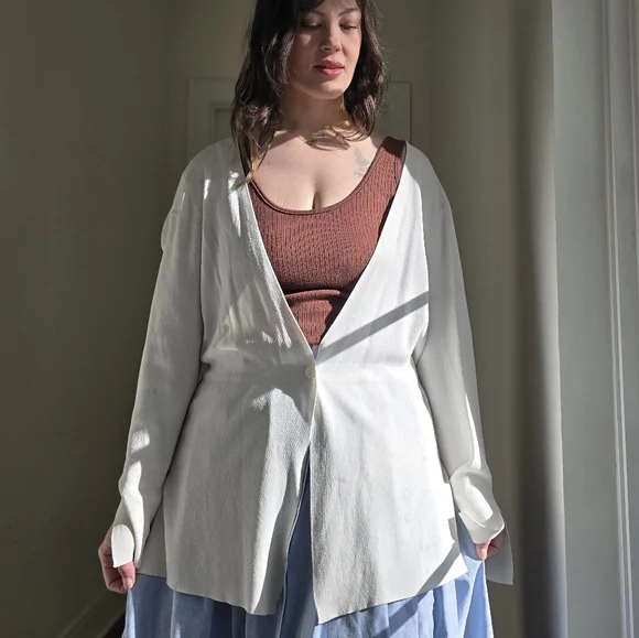 White Cardigan - Picture 1 of 9